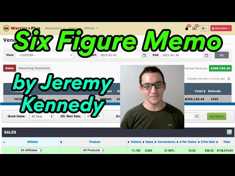 Six Figure Memo Review - The Simple 3 Step Six Figure Business Training by Jeremy Kennedy Video