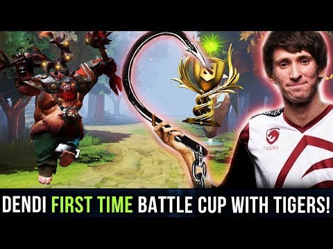 DENDI PUDGE - FIRST TIME Battle Cup with New Team Tigers - DOTA 2 SEA Tier 8 Battlecup