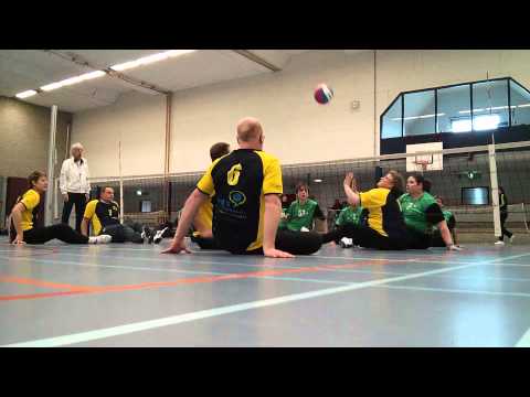 1e Divisie Zitvolleybal. Wedstrijdfragment VC Sarto - Alterno 2.