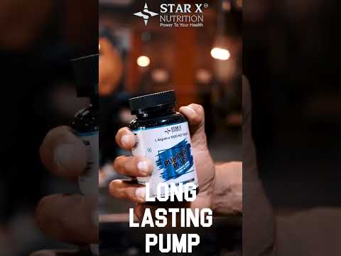 1000mg star x nutrition pumping plus l-arginine tablets, pac...