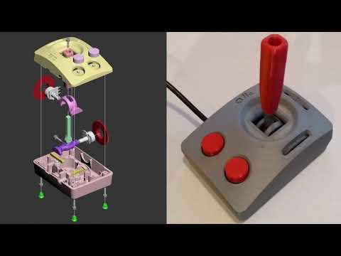 3D-Printable Retro Joystick for my Apple IIe
