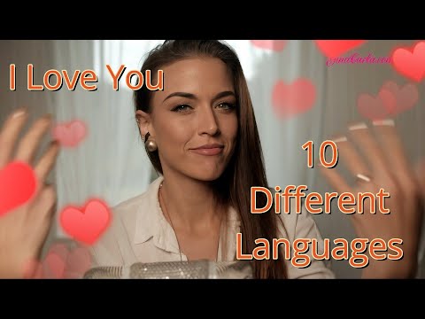 ASMR Gina Carla 🥰 10 Different Languages! I Love You!