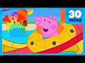 George Goes Down The Very Big Slide 🛝 Water Park Fun Peppa Pig Full Episodes 30 Minutes