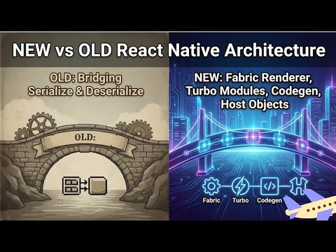 React Native New architecture Vs old architecture | interview ready | fabric renderer | turbo module