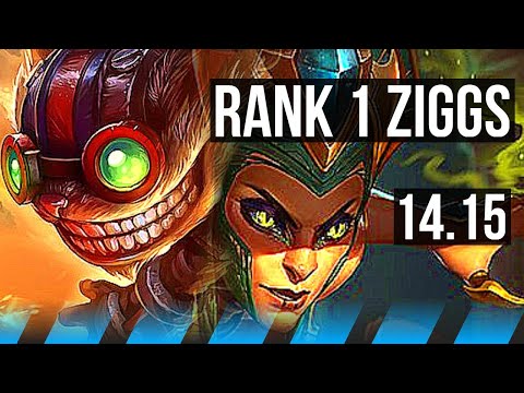 ZIGGS vs CASSIOPEIA (MID) | Rank 1 Ziggs, 8/2/3, Dominating | NA Challenger | 14.15