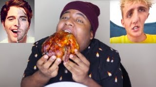 WHOLE CHICKEN Mukbang : Shane Dawson Is OVER After Jake Paul Series