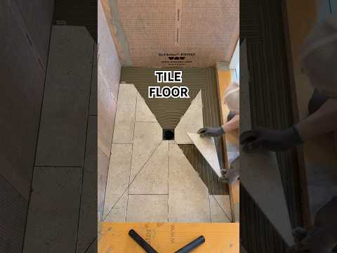 How to install tile floor in this shower #diy #works #asmr #home #constructionchannel #construction