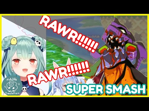 Rushia Screams Like Eva Unit 1 During Super Smash Brothers 【Hololive/Eng Sub】