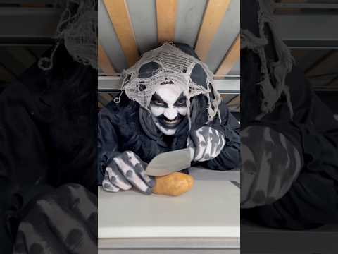 Monster makes potato waffles 😂 #shorts