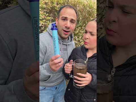 Don't drink dirty water use a camping straw