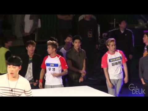 《Fancam》120916 Chuseok Wrestling Recording5 Wooyoung