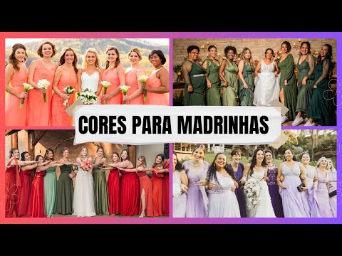 TENDÊNCIA DE CORES DE VESTIDO DAS MADRINHAS DE CASAMENTO: Dicas de Vestidos de Casamento e Festa