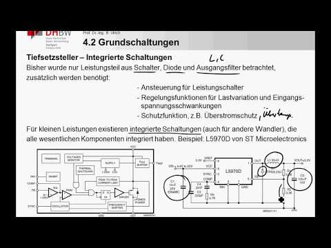 LE4_3j DC/DC Wandler - Tiefsetzsteller - Auslegung und integrierte Ansteuerschaltungen