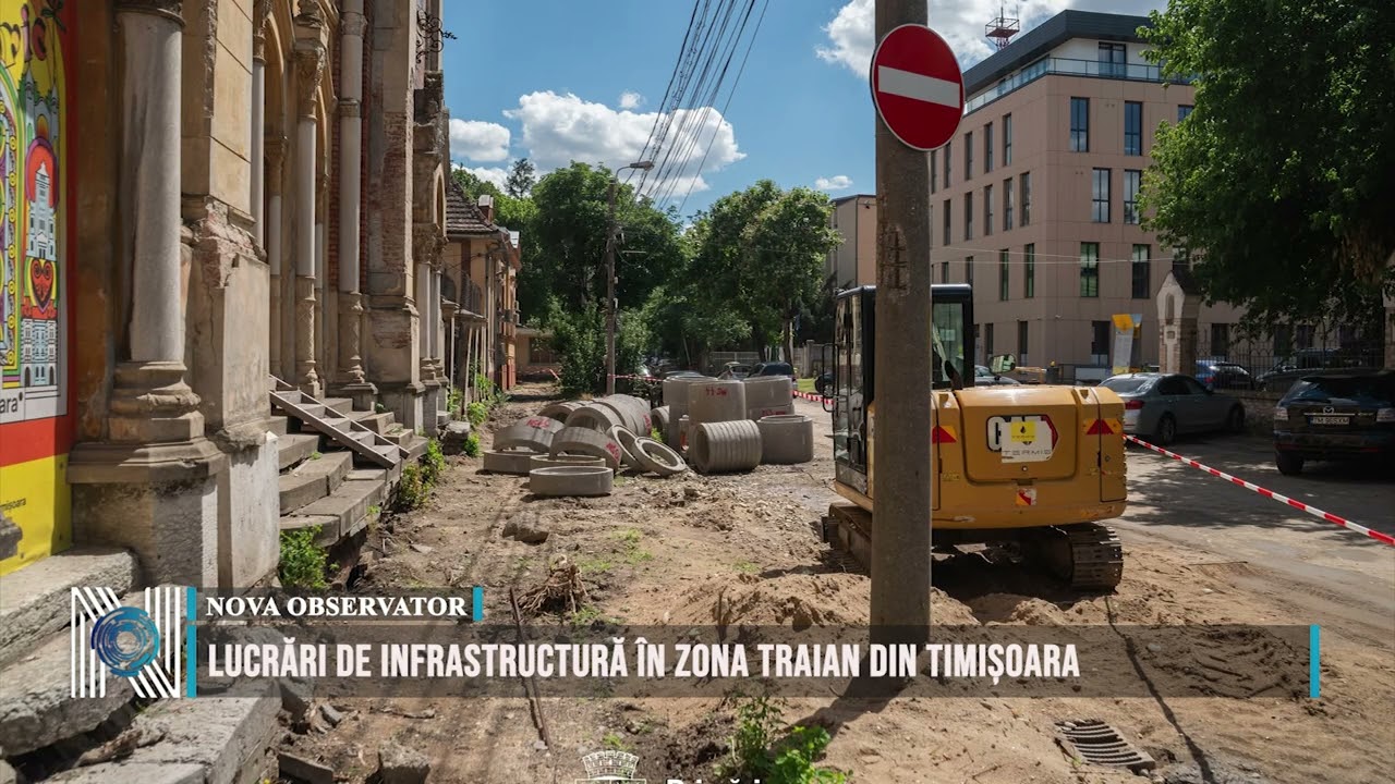 Lucrări de infrastructură în zona Traian din Timișoara