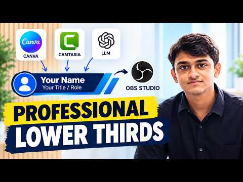 OBS Studio: 3 Easy Lower Thirds
