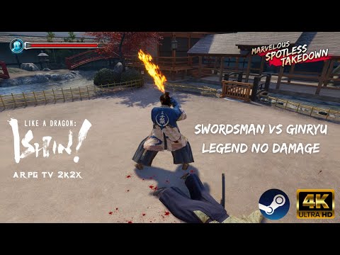 Ishin Kiwami Ryoma VS Ginryu  [Swordsman Style Legend No Damage]