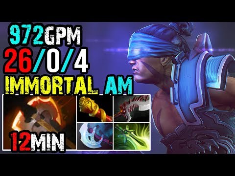 yoky [Anti Mage] Crazy Immortal AM 26Kills With 972GPM | Dota 2 Full Game