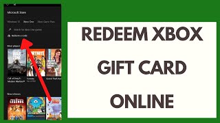 How to Redeem Xbox Gift Cards Online