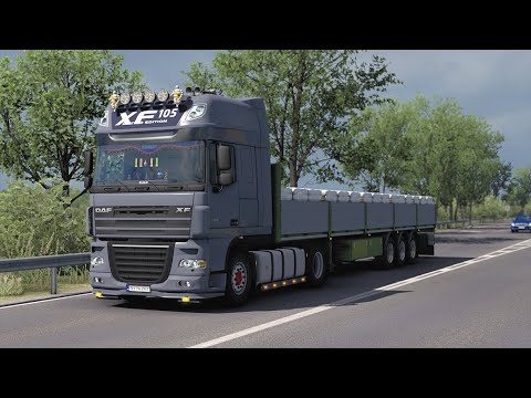 ETS2 1.38 - Euro Truck Simulator 2 - DAF XF 105 - Krone trailer - Craiova to Pleven
