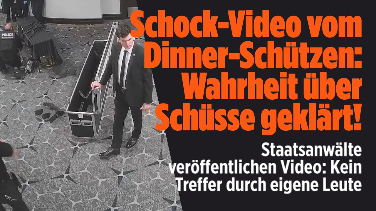 TRUMP-ATTENTAT: Neue Aufnahmen! US-Staatsanwaltschaft veröffentlicht Schockvideo vom Dinner-Schützen