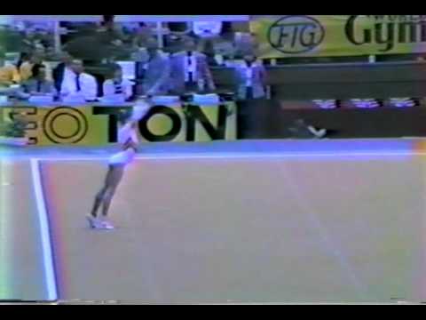 2nd T ROM Laura Cutina FX   1983 World Gymnastics Championships 9 850