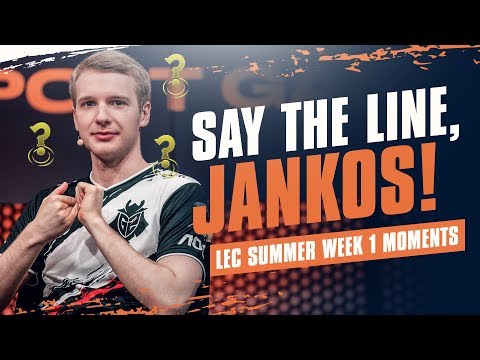 Say The Line, Jankos! | LEC Summer 2019 Week 1 Moments
