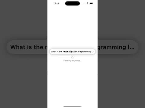ChatGPT iOS Demo App thumbnail