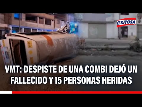 🔴🔵 VMT: Van crash leaves one dead and 15 injured