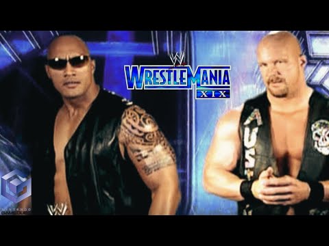 CLASSIC The Rock vs Stone Cold - WWE Wrestlemania XIX (Gamecube) JKuzap