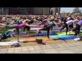 Yoga Class on Canada's Parliament Hill 