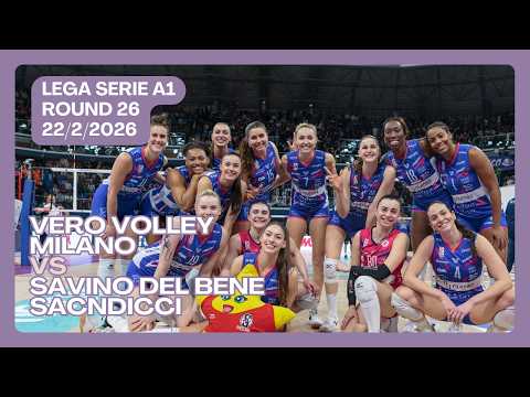 🏐Vero Volley Milano vs Savino Del Bene Scandicci | Lega Serie A1 25/26 Round 26 Italian League Women