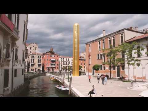 THE GOLDEN TOWER by James Lee Byars | VENICE BIENNAL 2017 | Giusto Manetti Battiloro