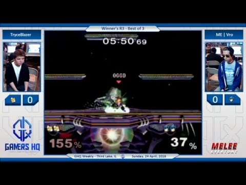 GHQ Weekly [4/24/16] - ME | Vro (Marth) vs. TryceBlazer (Fox) - SSBM - Winners R3