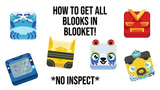 How to get all the blooks!(NO INSPECT)*PATCHED*