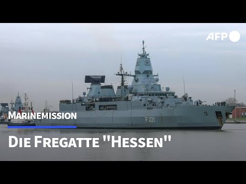 Die Fregatte "Hessen" - der "Goldstandard" der Marine | AFP