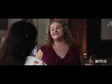 Dumplin' trailer still showing pageant stage and spotlight, from the official trailer