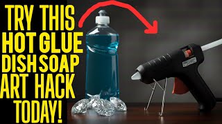 I CAN'T Believe THIS! SPARKLING Texture HACK & GORGEOUS Hot Glue ART!