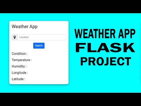 Create A Weather App With Python Flask Python Projects