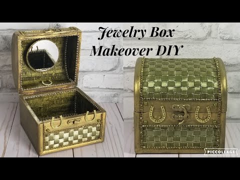 BEAUTIFUL HORSESHOE JEWELRY BOX MAKEOVER DIY 2021
