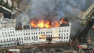 Eastbourne Claremont Hotel Fire - Full Footage 22/11/2019