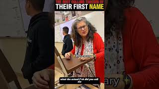 calling teacher by their first #usa