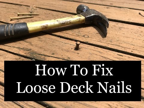 How To Fix Loose Deck Nails...(Deck Nails Keep Popping up? Here's A Quick And Easy Repair!) Video