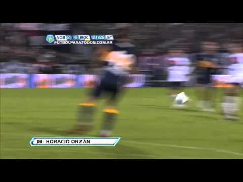 Gol Orzan. Newell's 2 Boca 0. Torneo Final 2013. Fecha 15. Fútbol Para Todos.