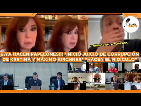 CRISTINA Y MÁXIMO KIRCHNER HACEN EL RÍDICULO EN EL INICIO DE SU JUICIO DE CORRUPCIÓN: 