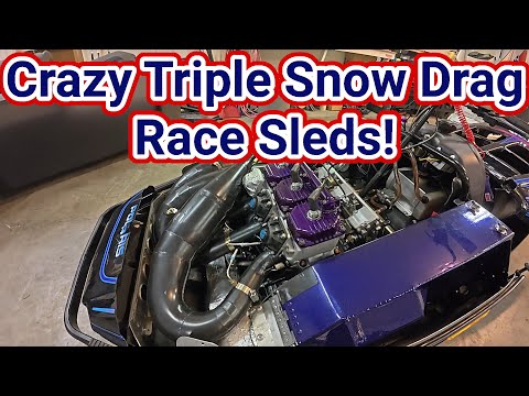 Mn Motorsports Race Sled Tour! Polaris, Ski Doo and Arctic Cat Triples!