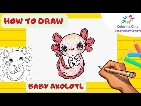 Coloring Sheets Axolotl