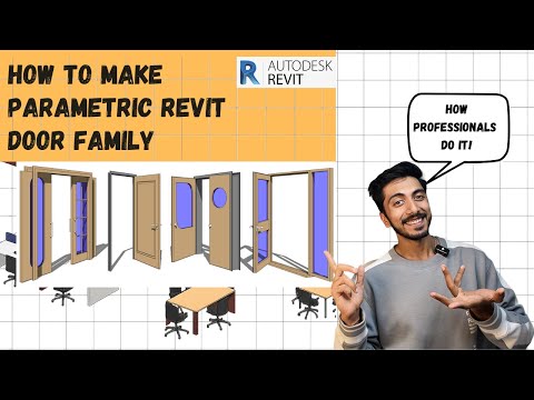 Revit Tutorial - How to make a Door in Revit - Parametric Door family