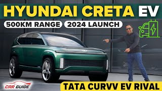 2024 Hyundai Creta EV | Bye Bye Tata Curvv EV | 500KM Range | Price & Launch in India ? Electric Car