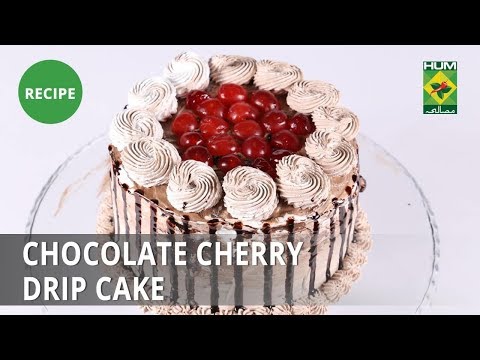 Chocolate Cherry Drip Cake Recipe | Dawat | Abida Baloch | Dessert