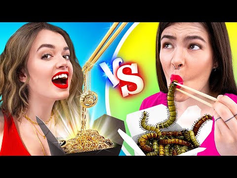 Reto de Comida Rica vs Comida en Pobre / Chef Rico vs Chef Pobre